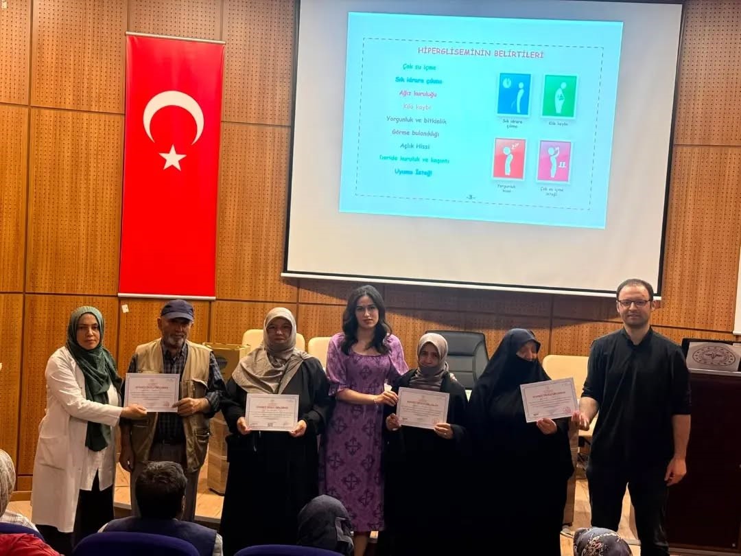 Bayburt’ta haziran ayı ’Diyabet Okulu’ eğitimleri tamamlandı