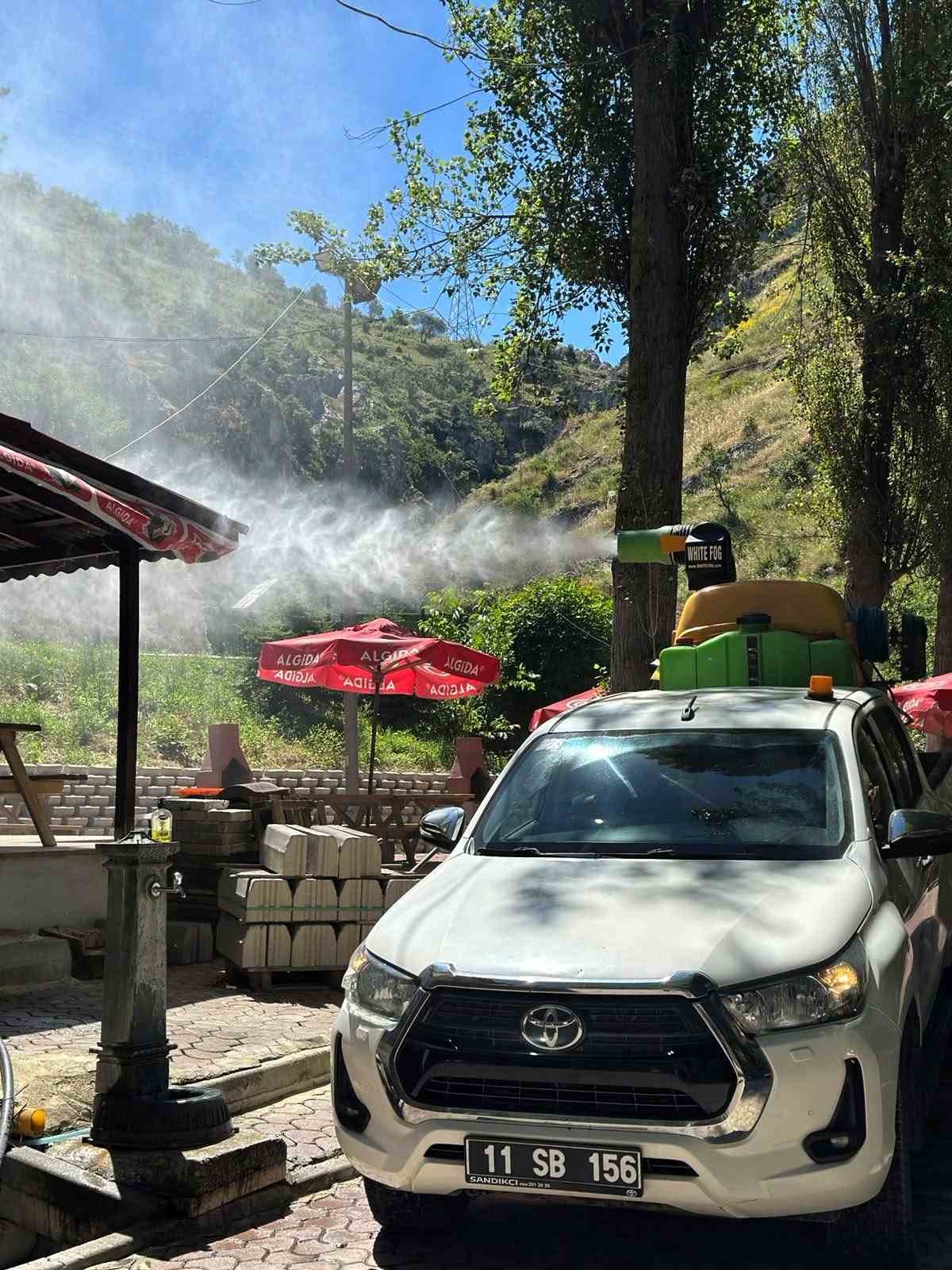 Bilecik’te piknik alanlarında ilaçlama çalışması gerçekleştirildi