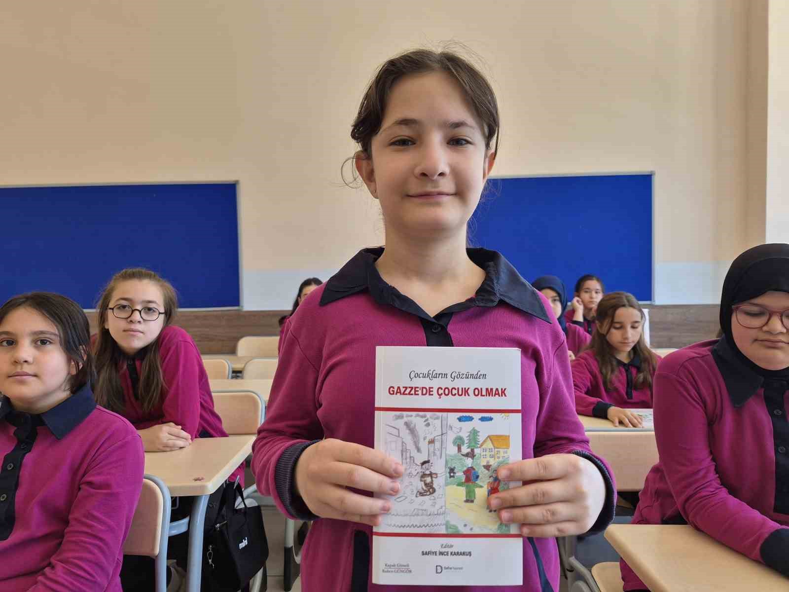 Minik yürekler, kalemleriyle Gazze’nin sesi oldular