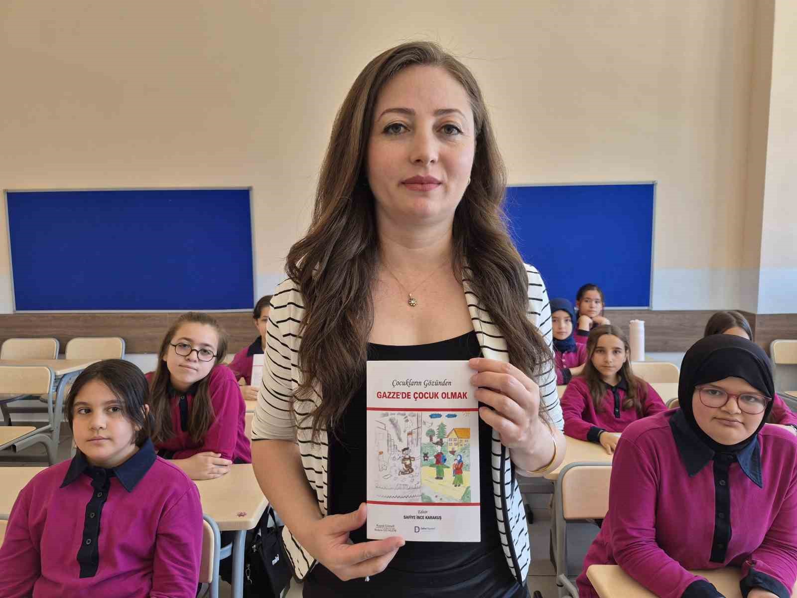 Minik yürekler, kalemleriyle Gazze’nin sesi oldular
