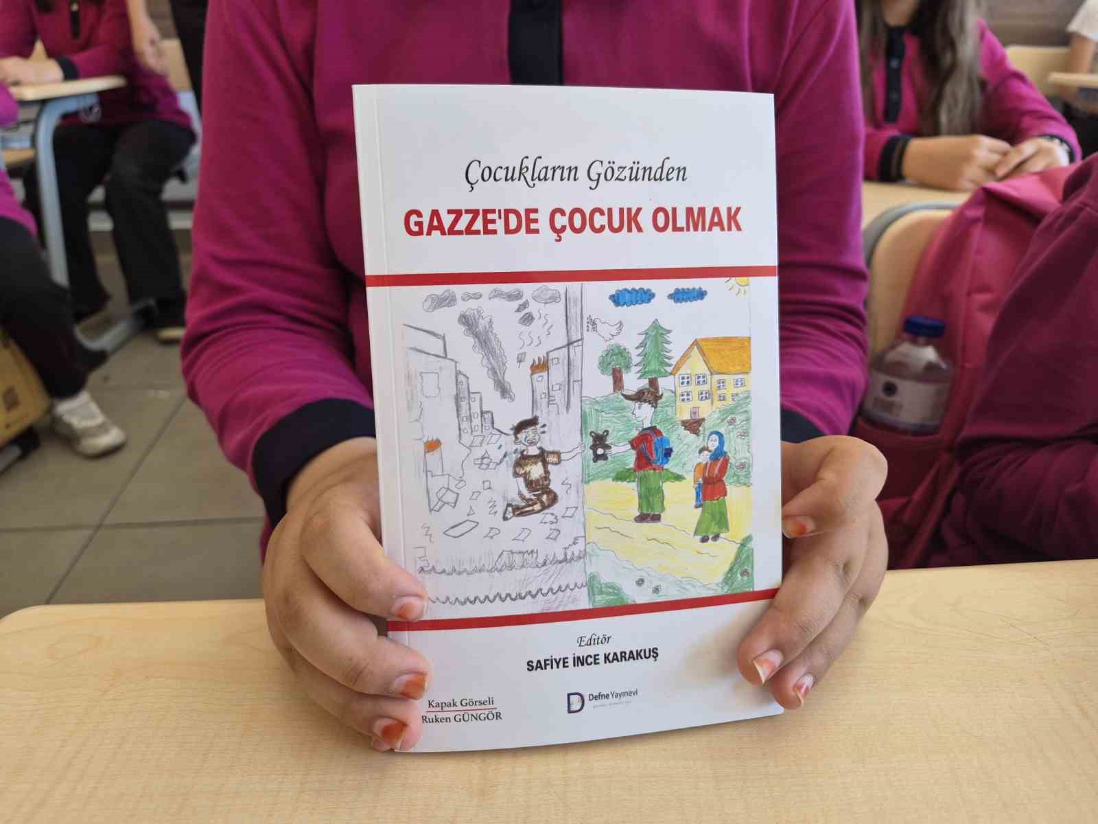 Minik yürekler, kalemleriyle Gazze’nin sesi oldular
