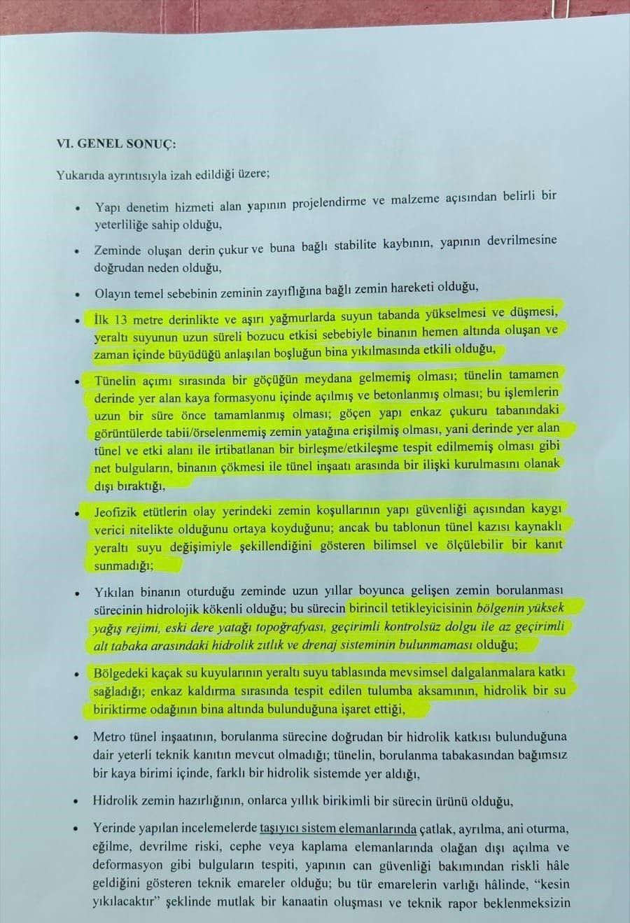 Gebze’deki çöken bina ile ilgili nihai rapor savcılığa sunuldu