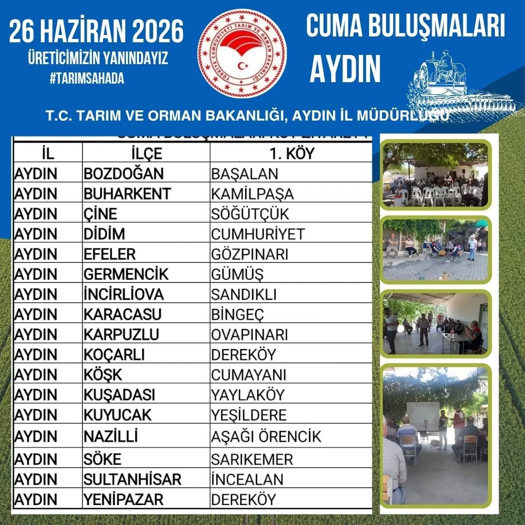 Aydın’da üreticiler bilgilendirilecek