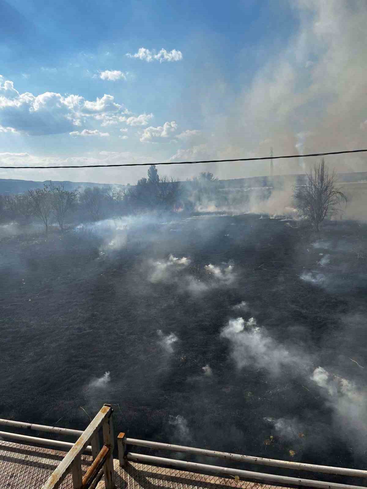 Burdur’da 15 dönümlük alan yangında zarar gördü