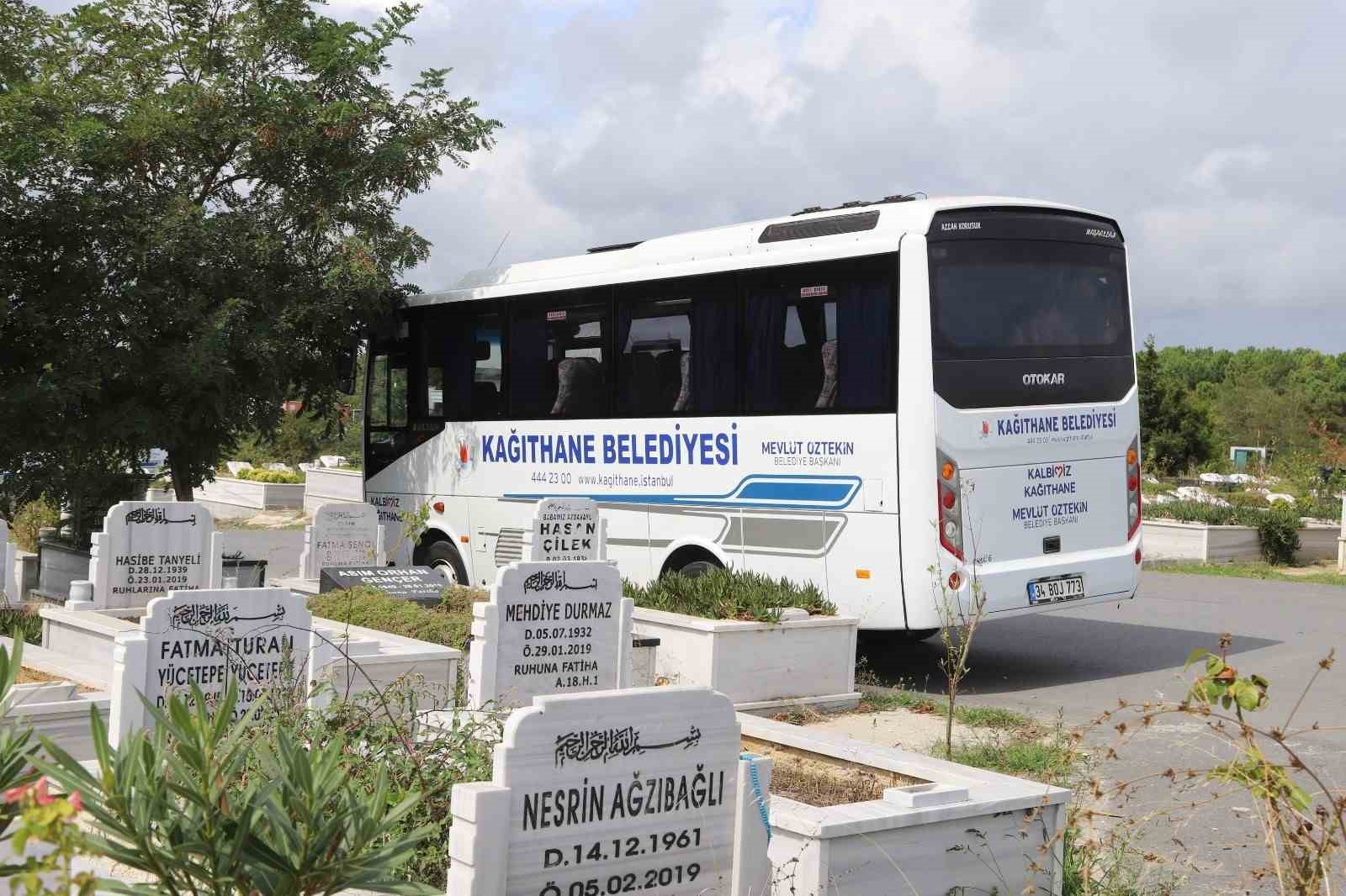 Kağıthane Belediyesi’nden vatandaşlara mezarlık ziyareti kolaylığı