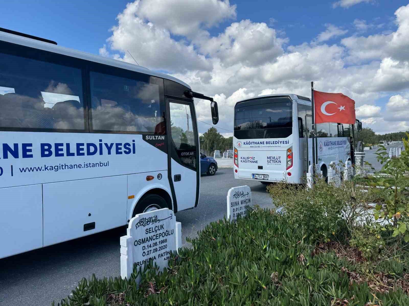 Kağıthane Belediyesi’nden vatandaşlara mezarlık ziyareti kolaylığı