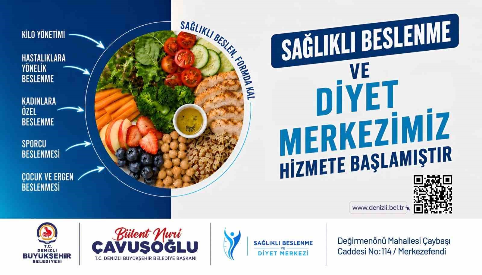 Denizli Büyükşehir ücretsiz diyetisyen hizmeti sunuyor
