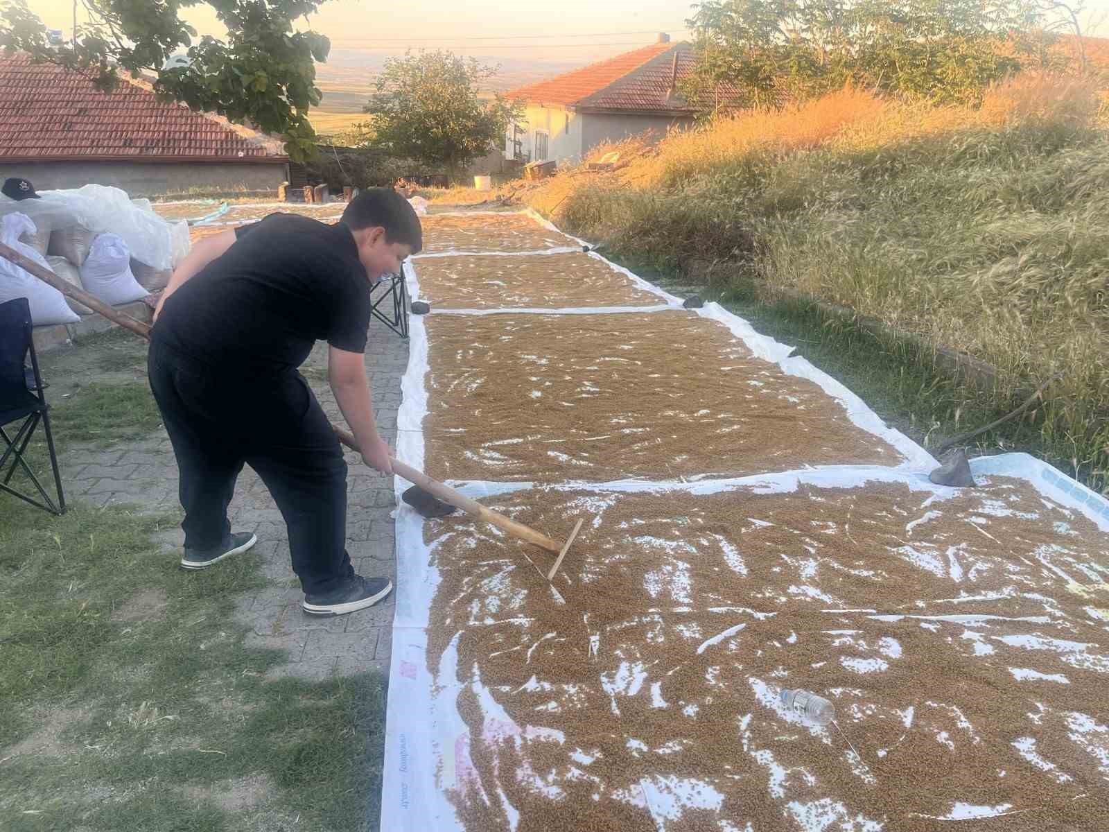 Çiçekdağı ilçesinde geleneksel bulgur yapımı başladı