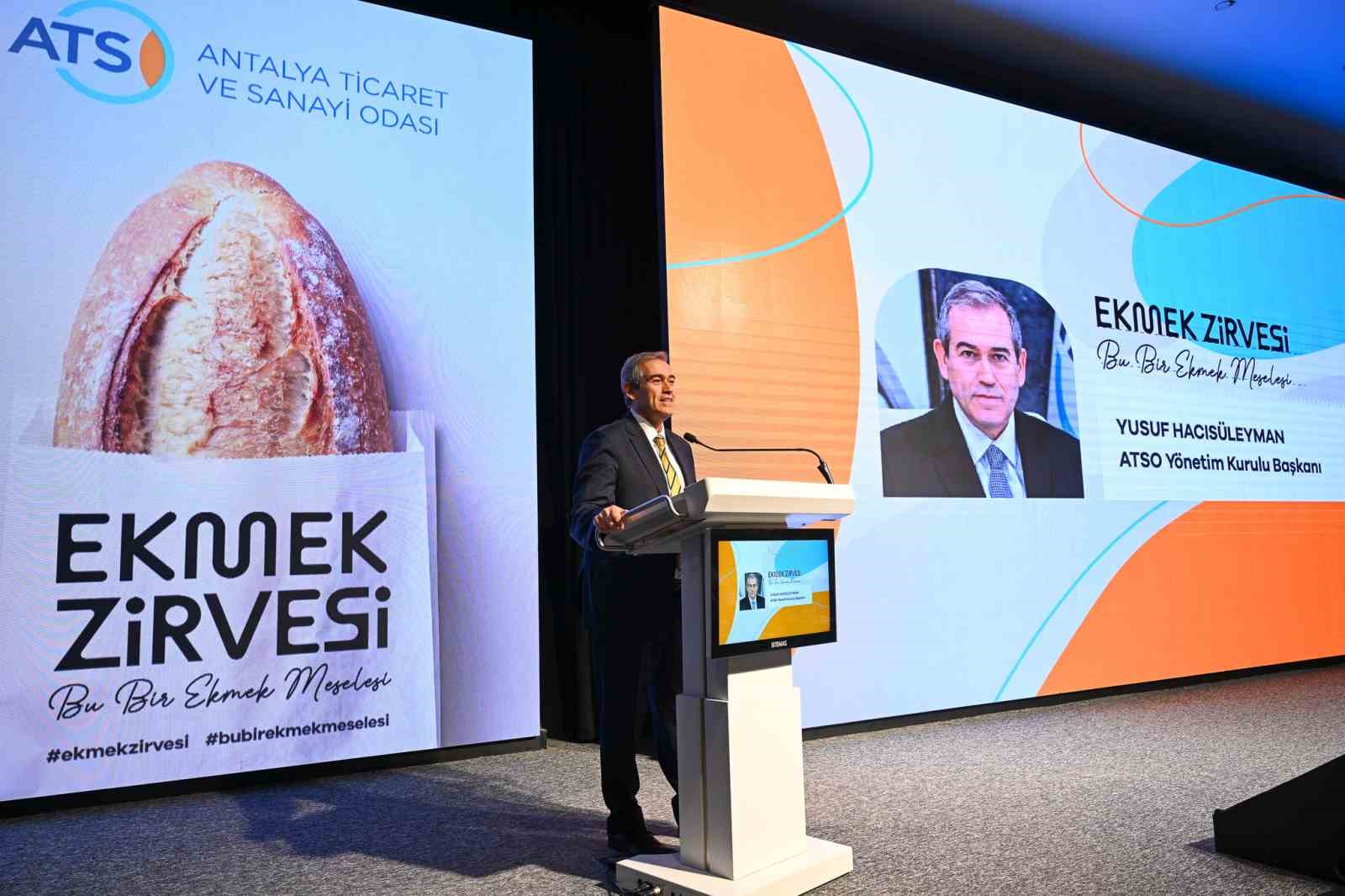 160 ülkenin sofrasına uzanan ’Ekmek meselesi’ Antalya’da konuşuldu