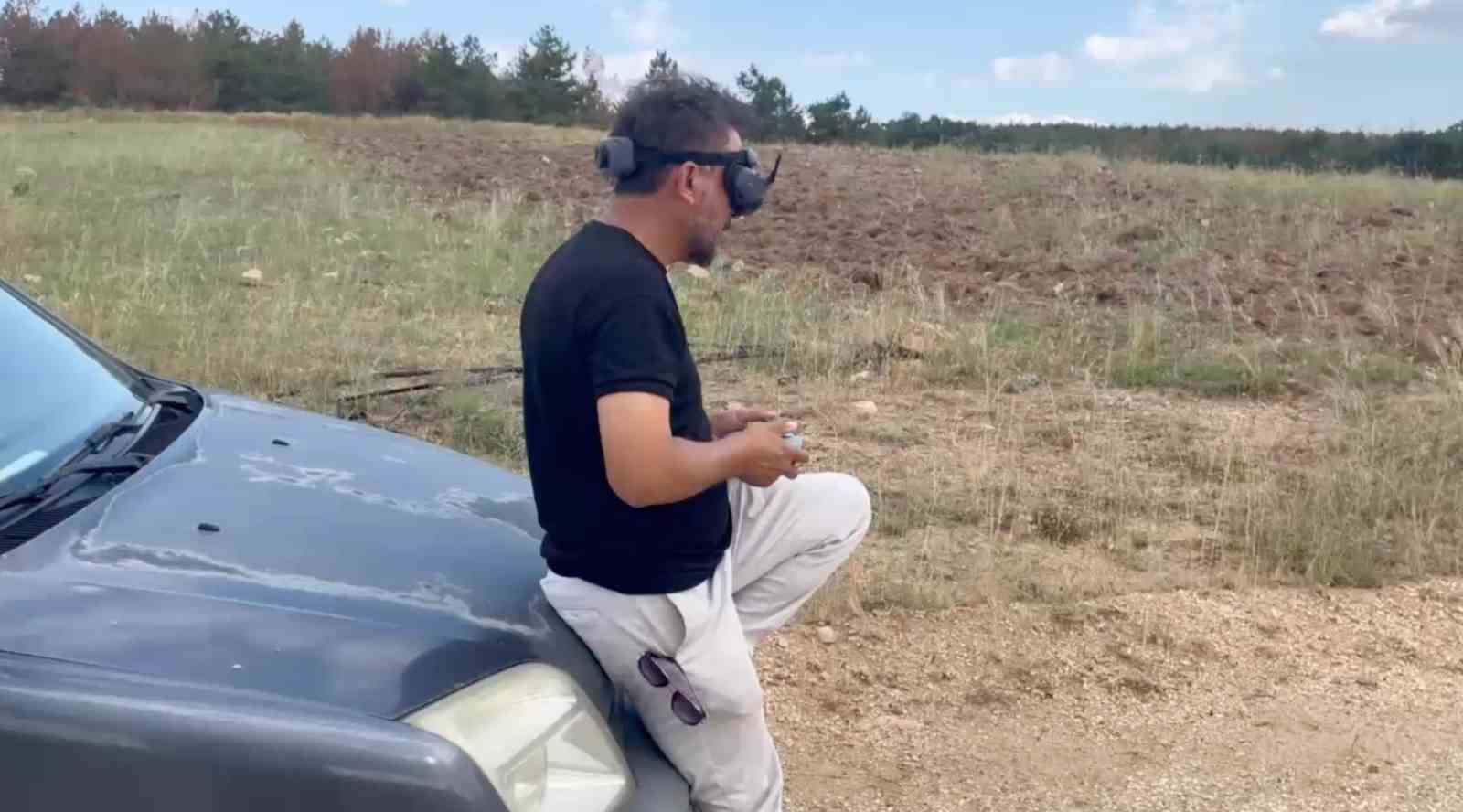 Eskişehir’de kaybolan gebe inek dron ile aranıyor