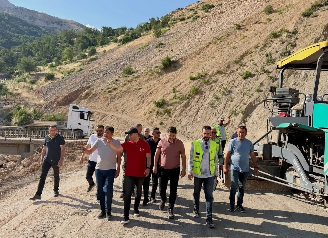Adıyaman’da kırsal altyapı ve yol yatırımları yerinde incelendi