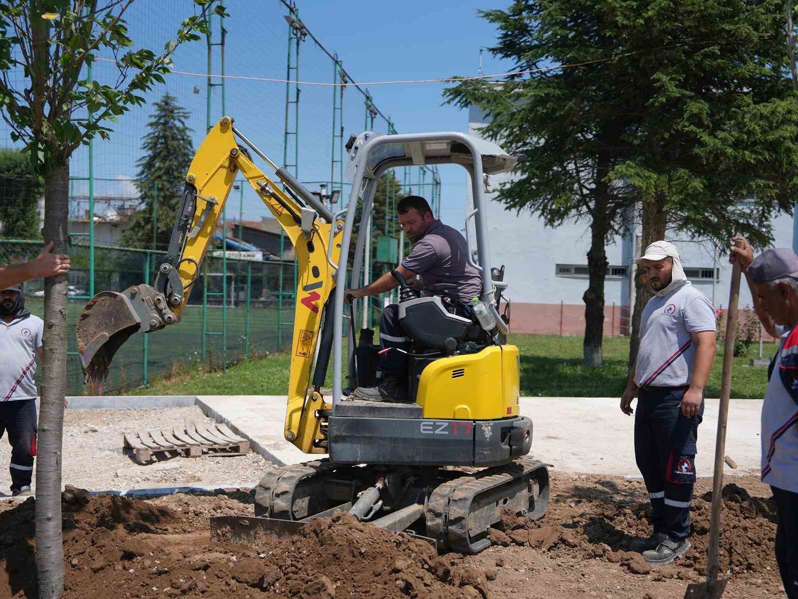 Millet bahçesinde çalışmalar yüzde 80 tamamlandı