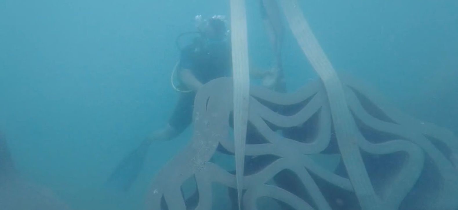 Antalya’da 3D yazıcıyla üretilen yapay resifler denizle buluştu