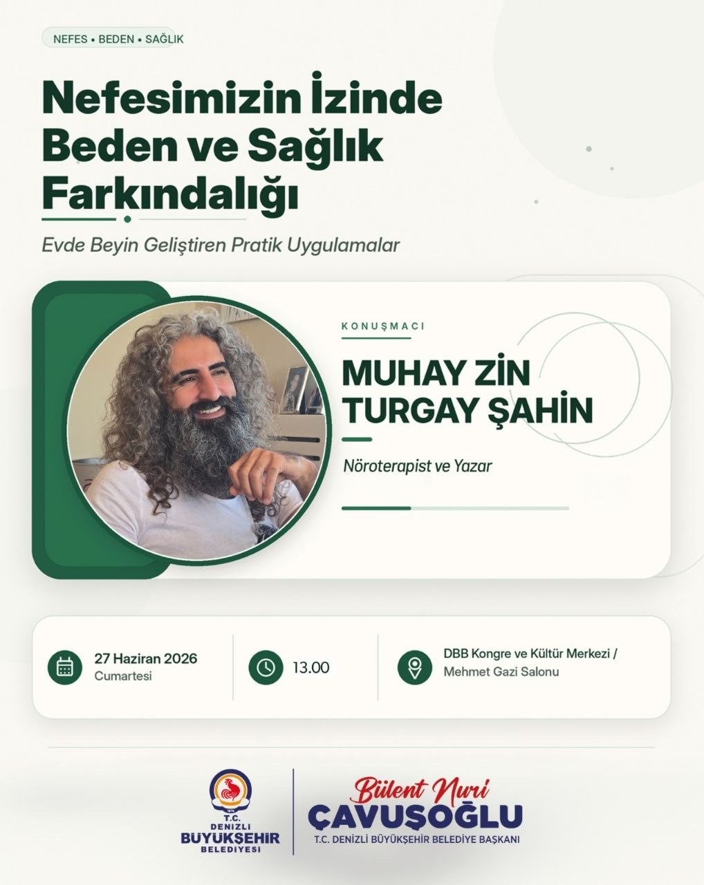 Denizli Büyükşehirden sağlıklı yaşama nefes olacak söyleşi