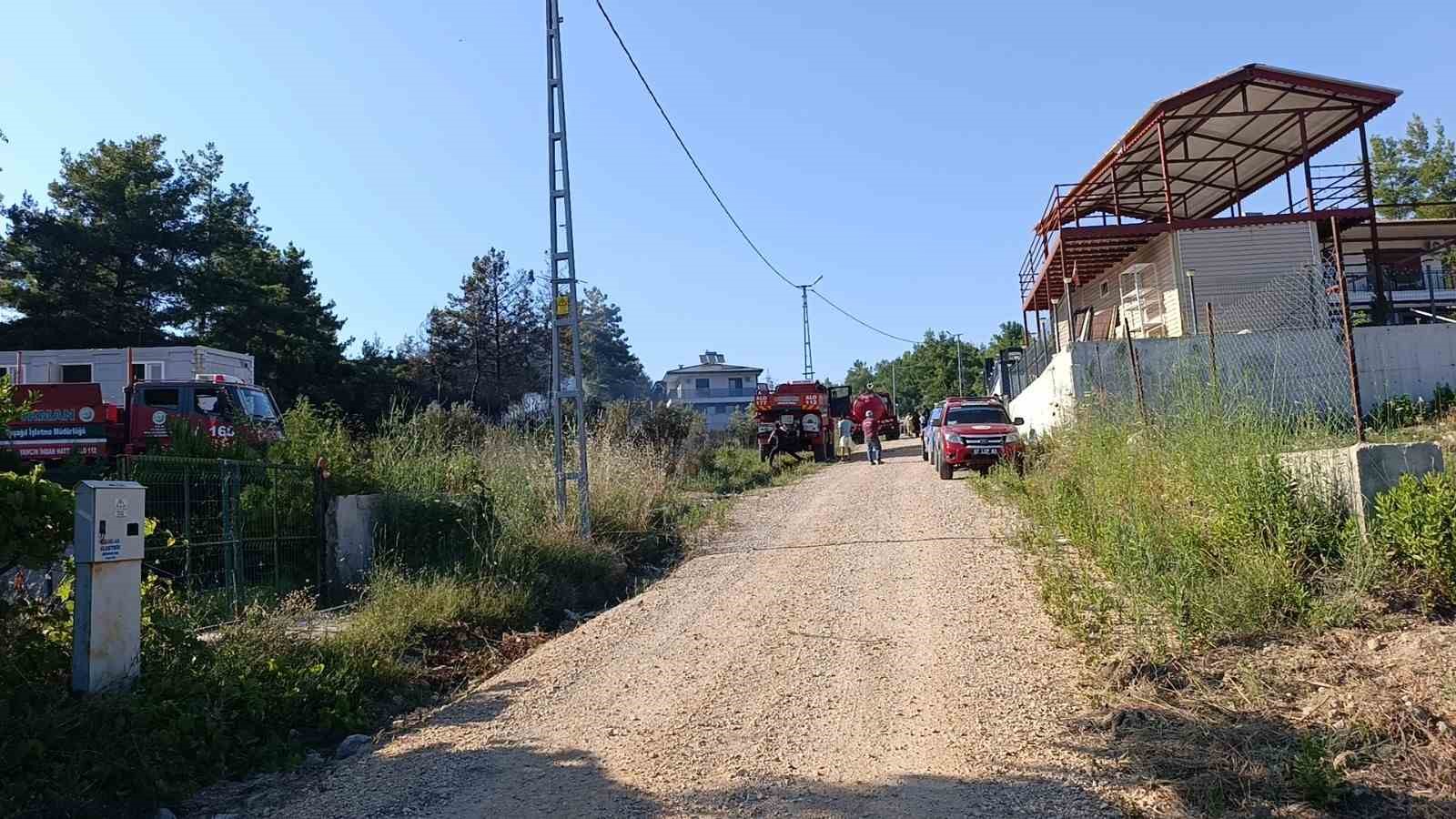 Spiral makinesinden çıkan kıvılcımlar ormanın yanmasına neden oldu: 1 gözaltı