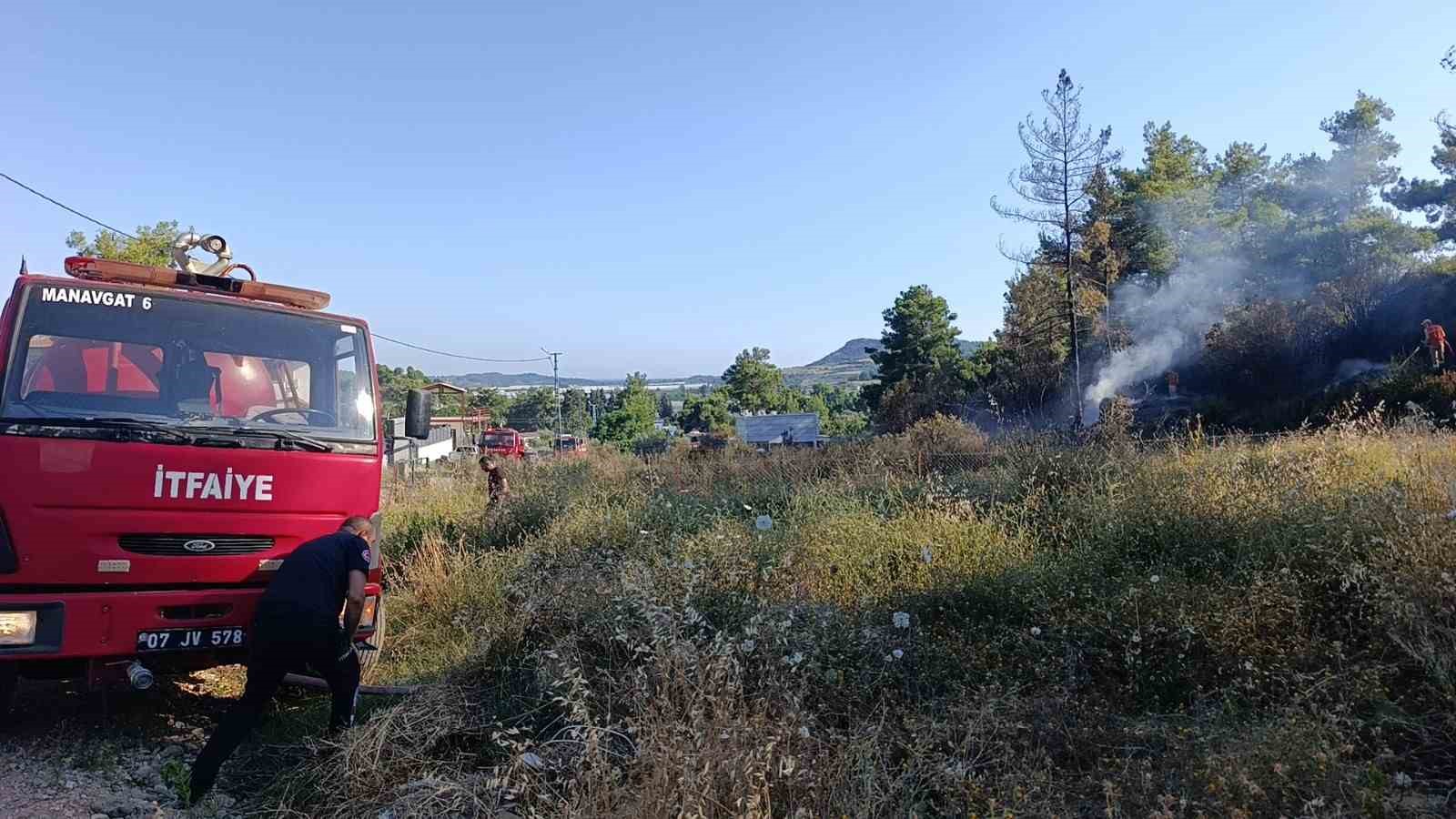 Spiral makinesinden çıkan kıvılcımlar ormanın yanmasına neden oldu: 1 gözaltı