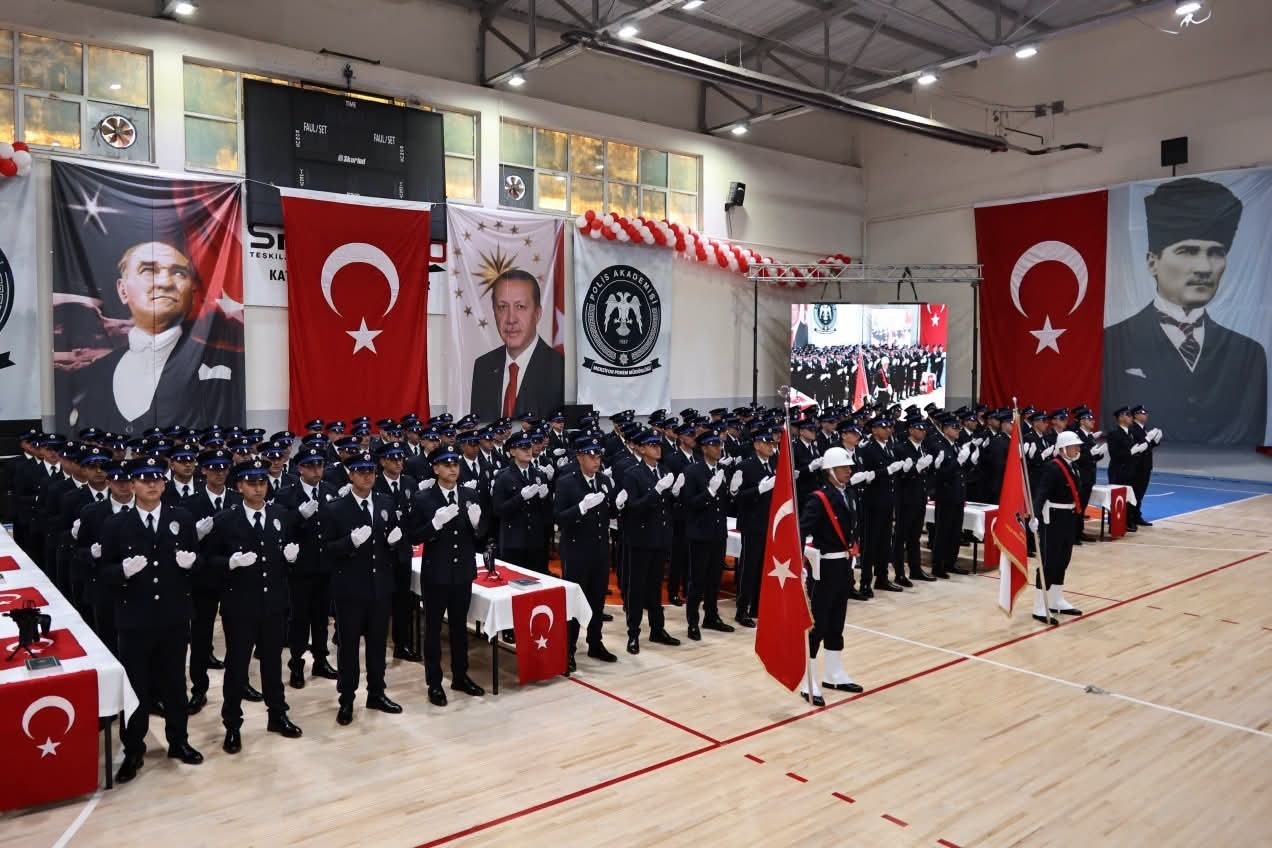 Merzifon POMEM’de 162 polis adayı mezun oldu