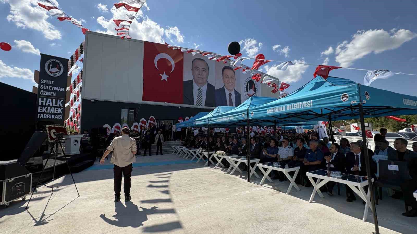 Sungurlu Belediyesi Halk Ekmek Fabrikası törenle açıldı: Günde 10 bin ekmek üretiliyor