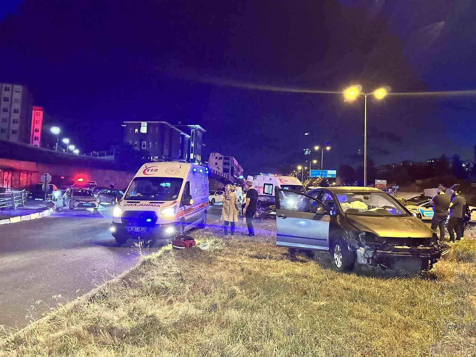 Kastamonu’da iki otomobil çarpıştı: 4 yaralı