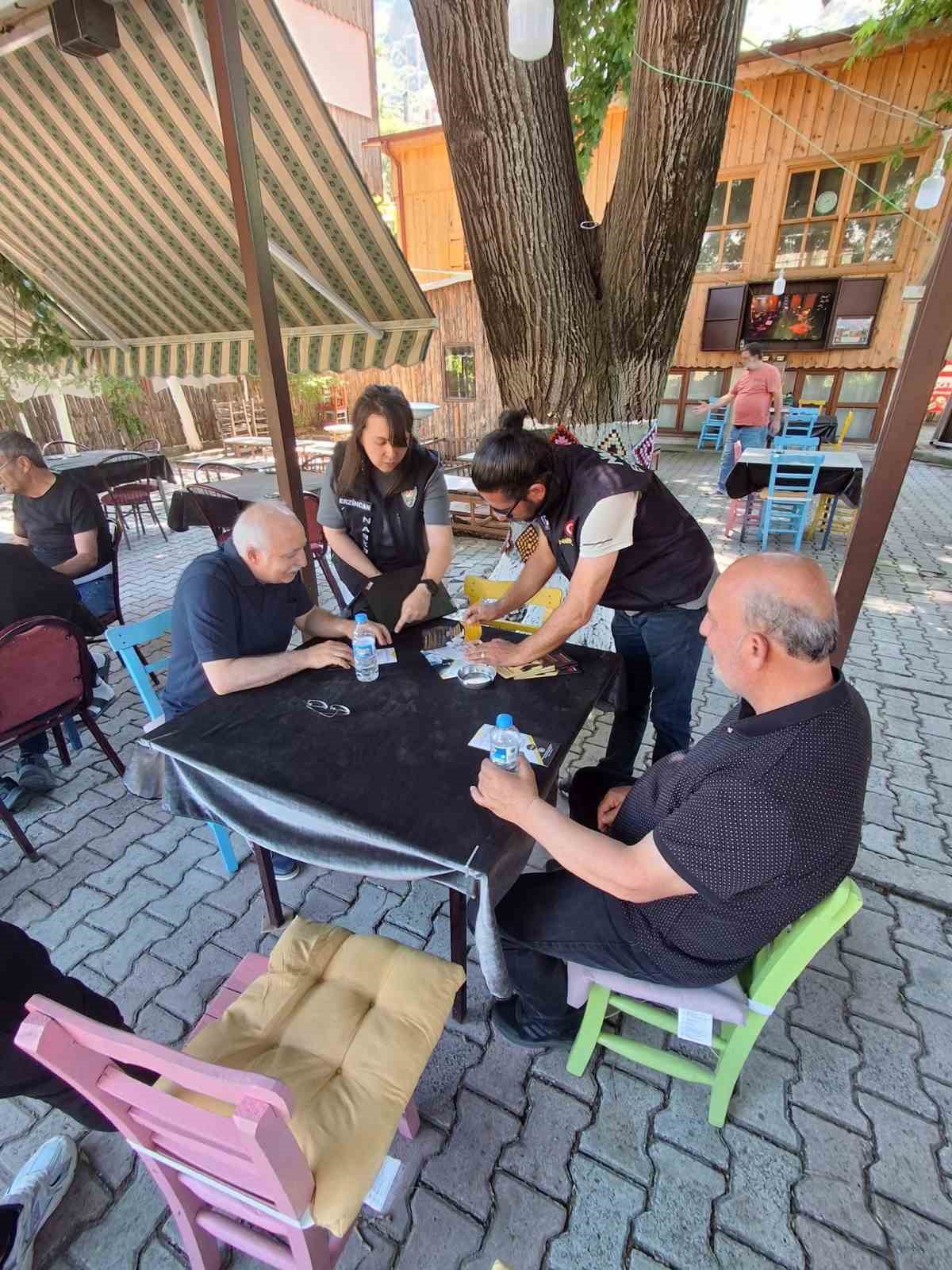 Kemaliye’de uyuşturucuyla mücadele kapsamında bilgilendirme çalışması yapıldı