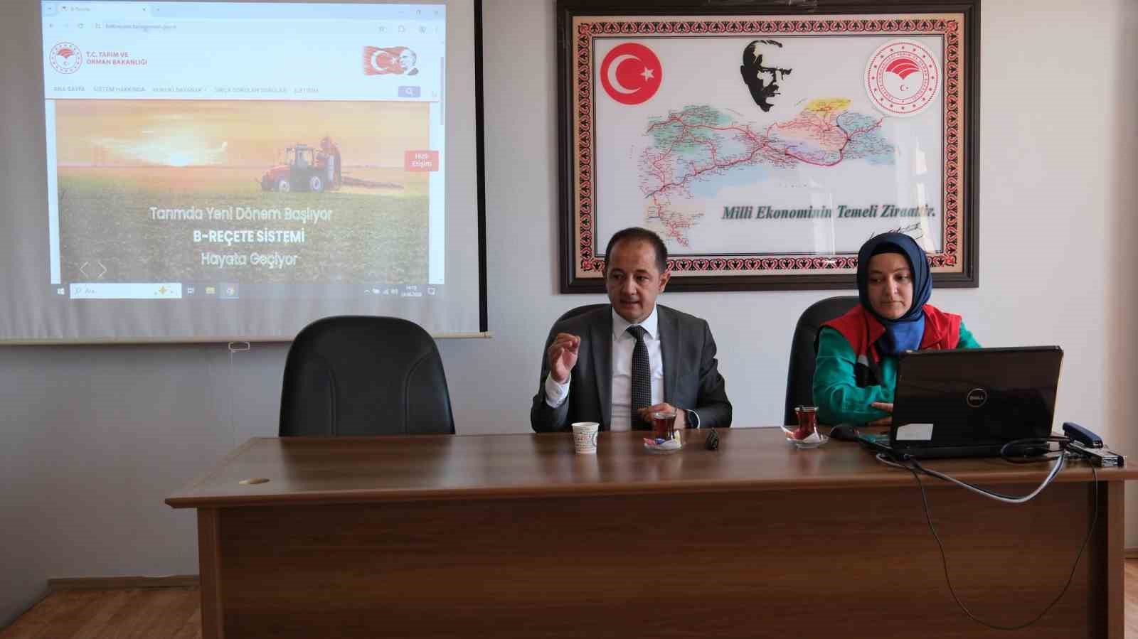 Erzincan’da bitki koruma ürünleri bayilerine b-reçete eğitimi verildi