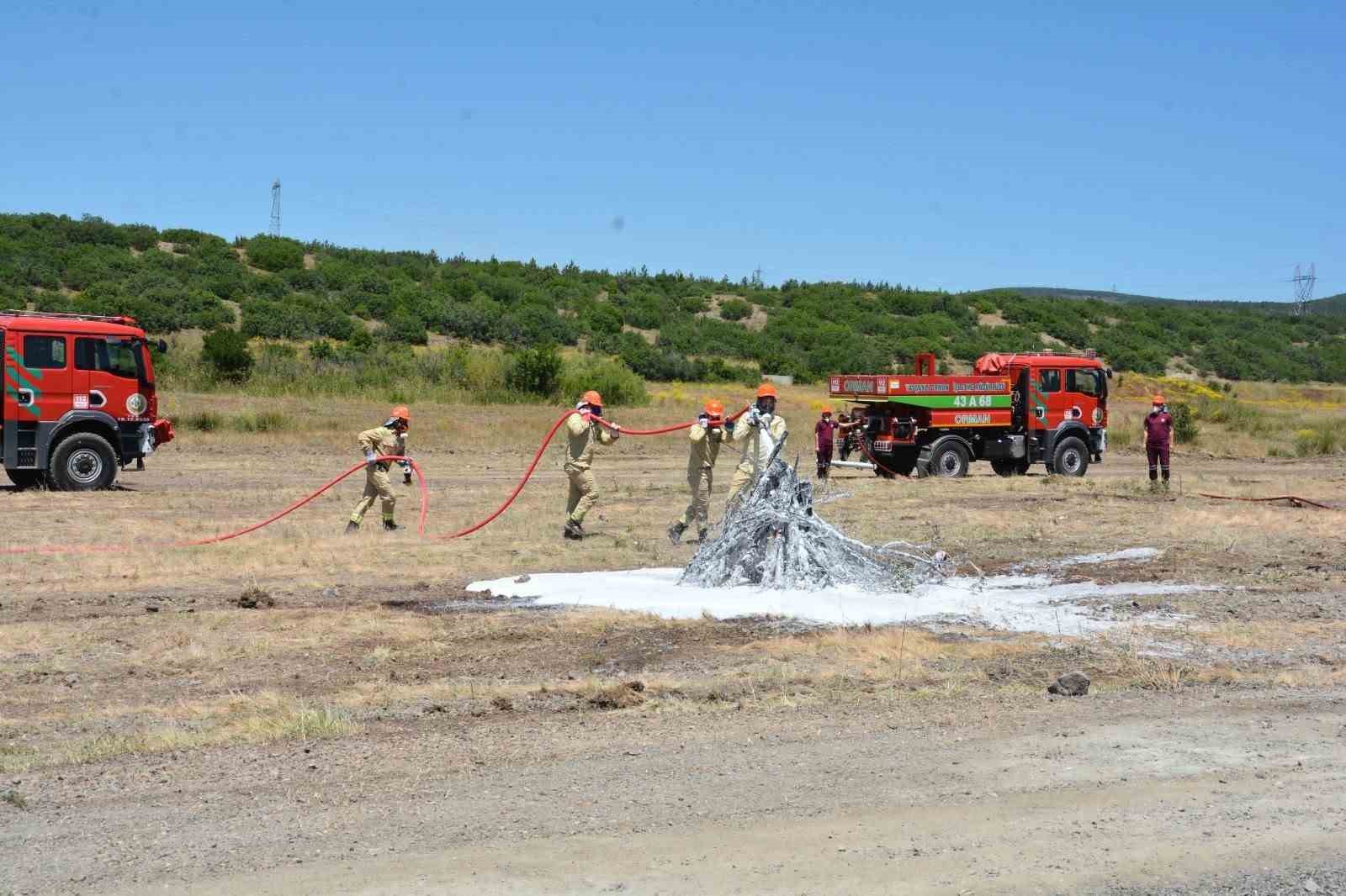 Kütahya’da orman yangını tatbikatı