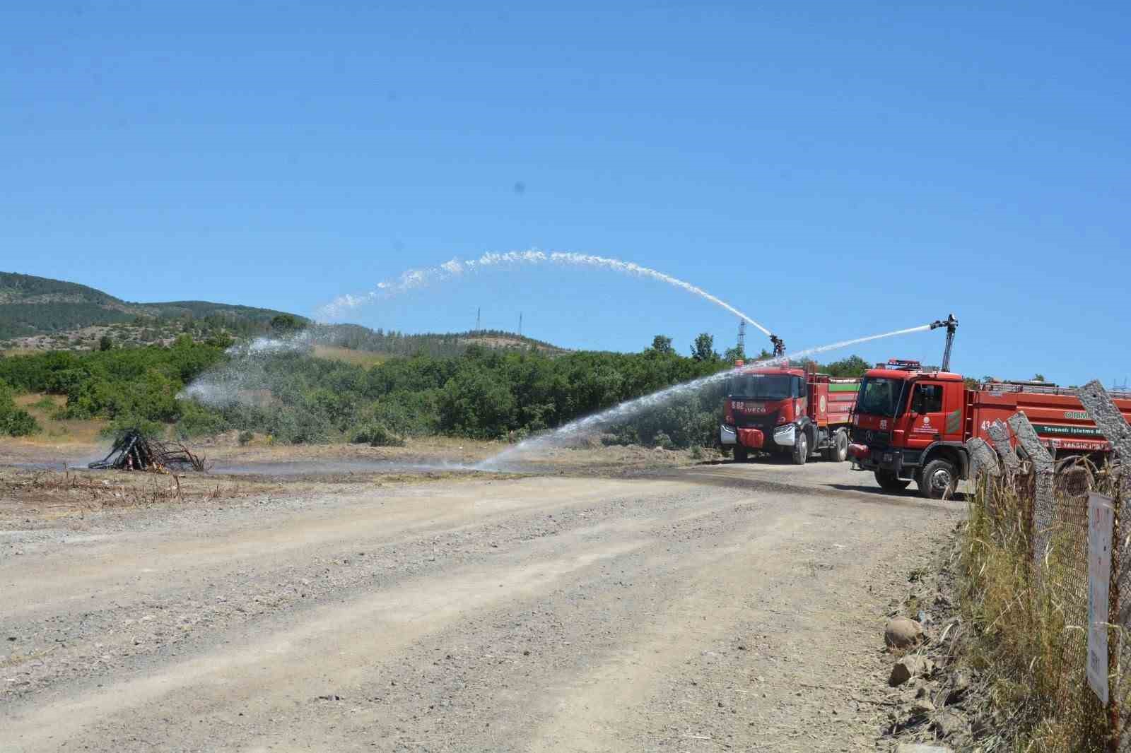 Kütahya’da orman yangını tatbikatı