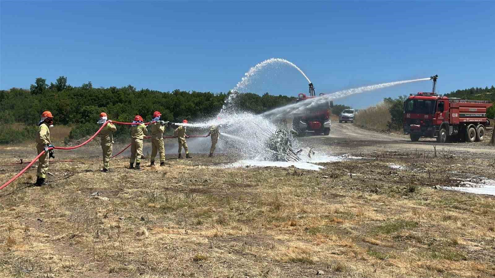 Kütahya’da orman yangını tatbikatı