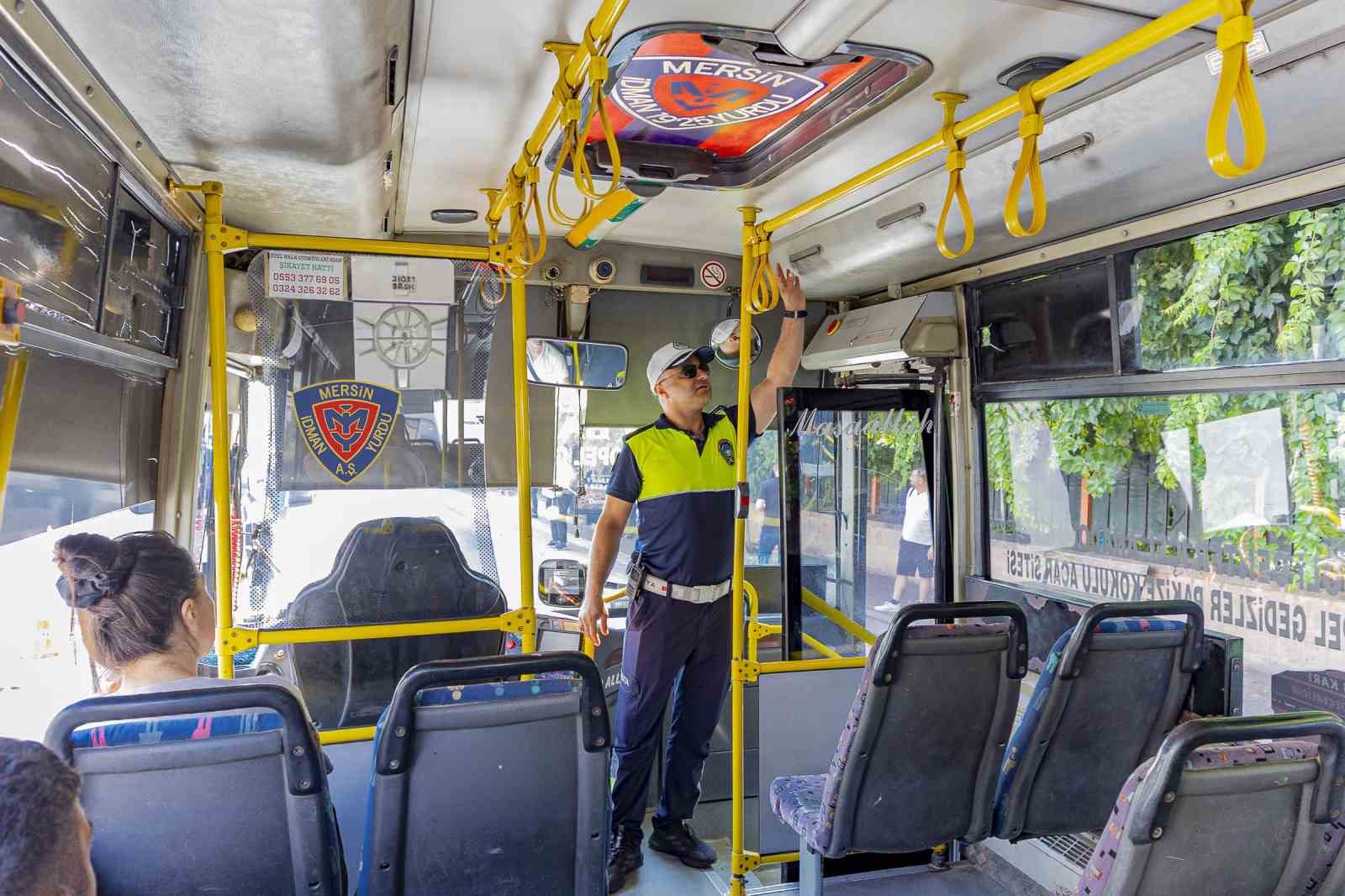 Mersin’de toplu taşımada sıkı klima denetimi