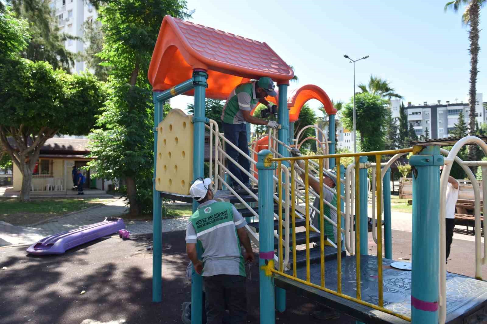 Kepez’den çocuklara güvenli oyun alanları
