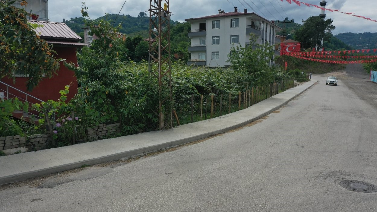 Ordu’da güvenli kaldırım çalışması
