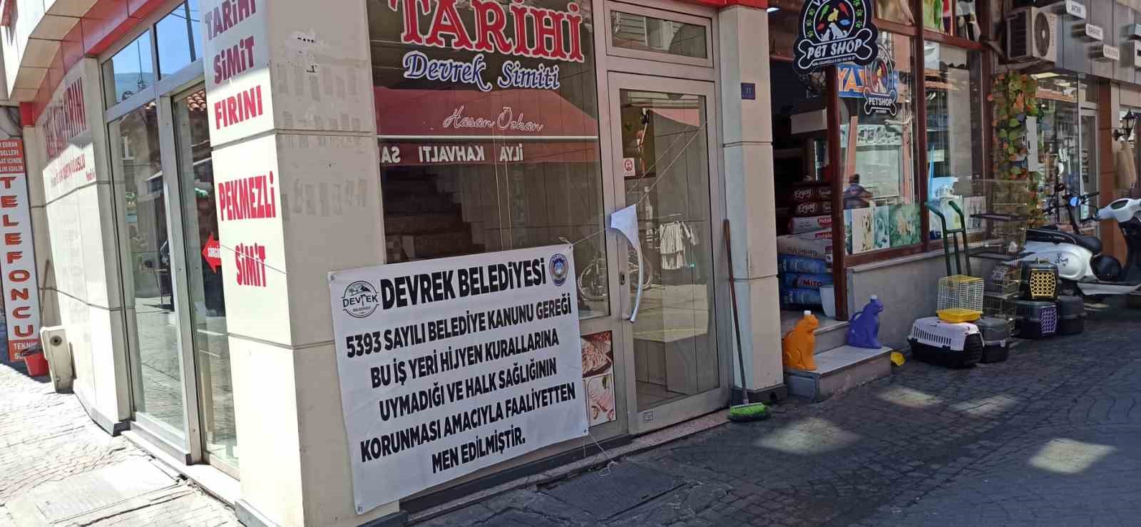Devrek’te kurallar uymayan işyeri mühürlendi