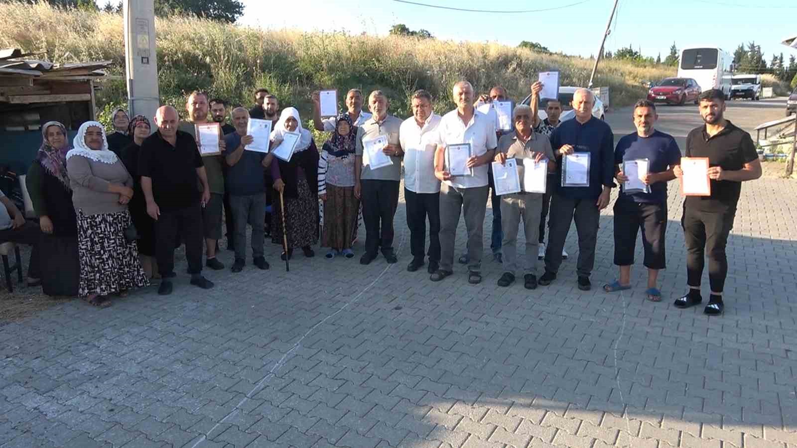 Tapulu evlerinde belediyeyi ortak görünce şok oldular