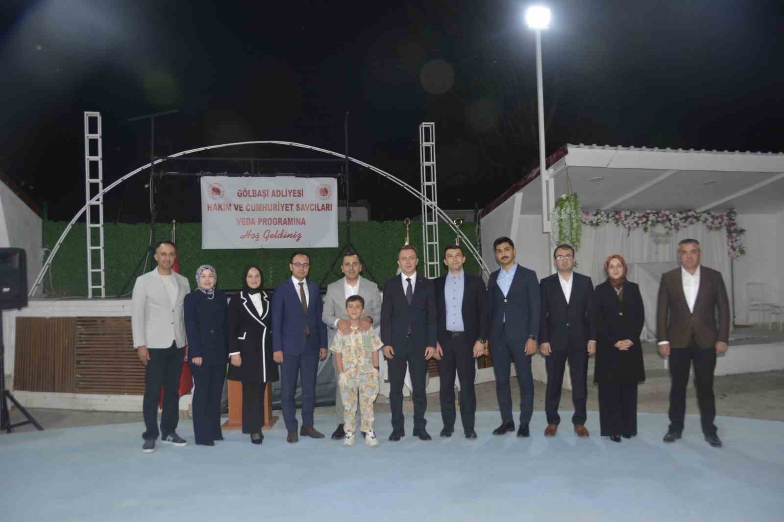 Gölbaşı’nda görevli hakim ve savcılara veda yemeği