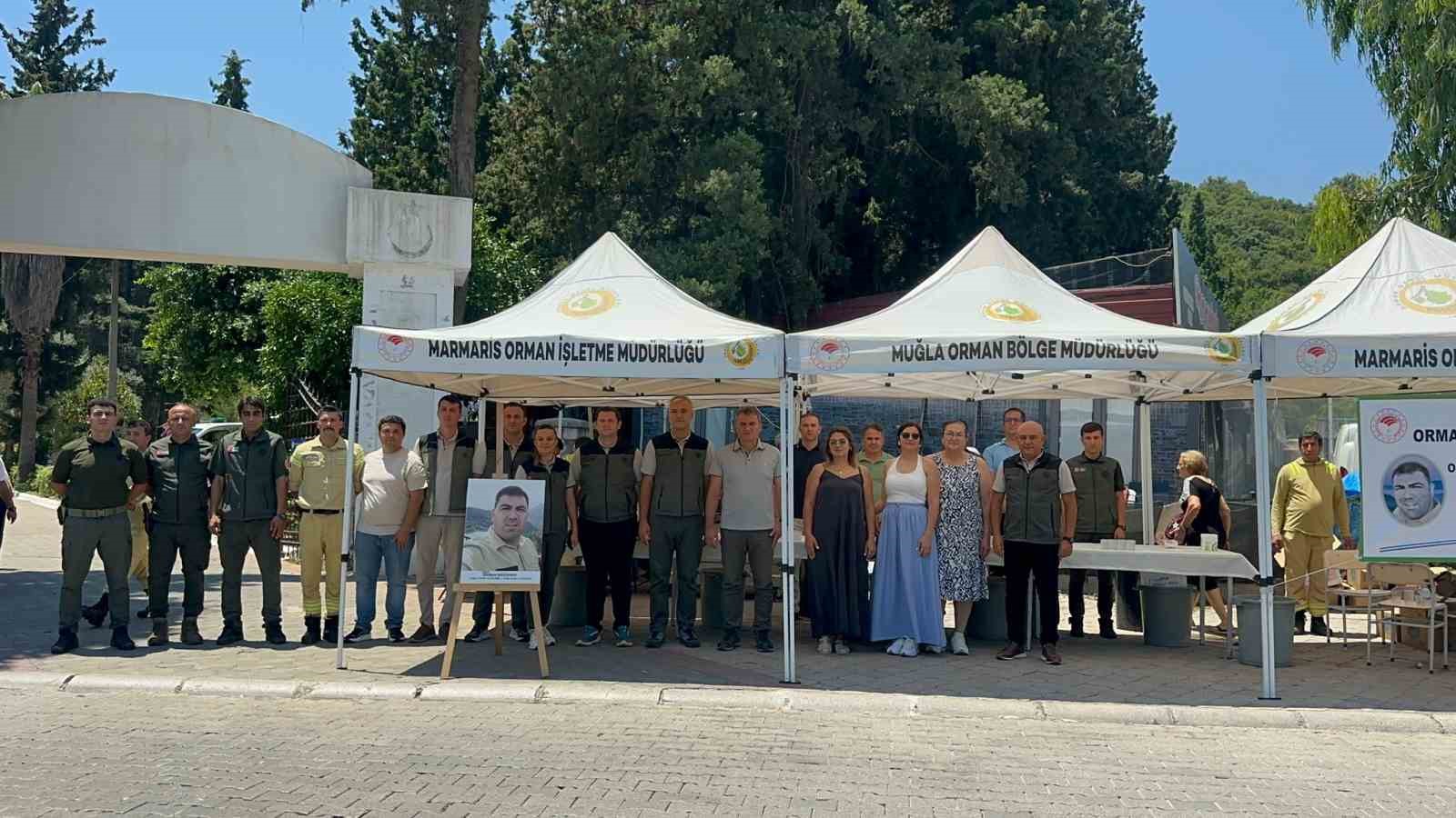 Marmaris’te orman şehitleri dualarla anıldı