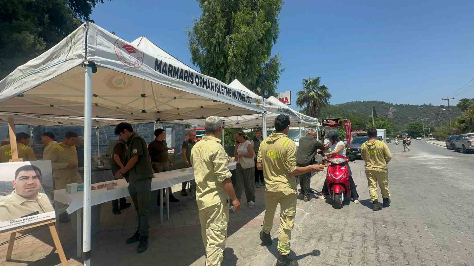 Marmaris’te orman şehitleri dualarla anıldı