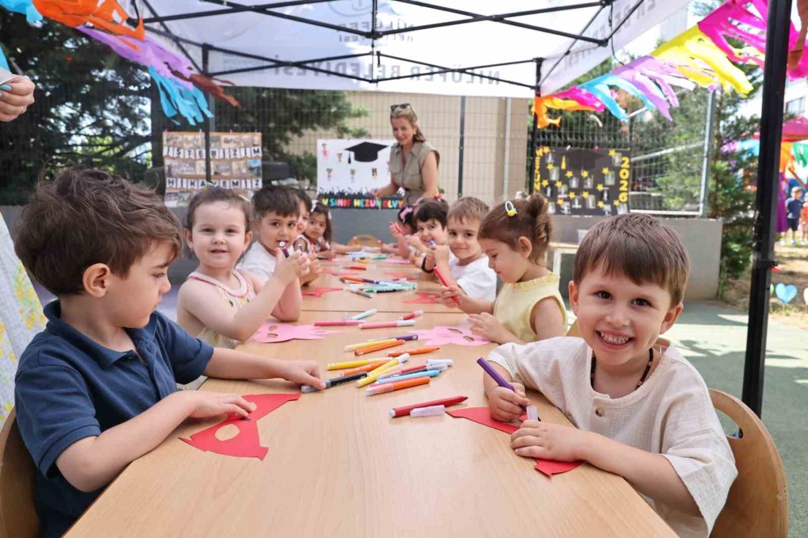 Nilüferli miniklerde karne heyecanı