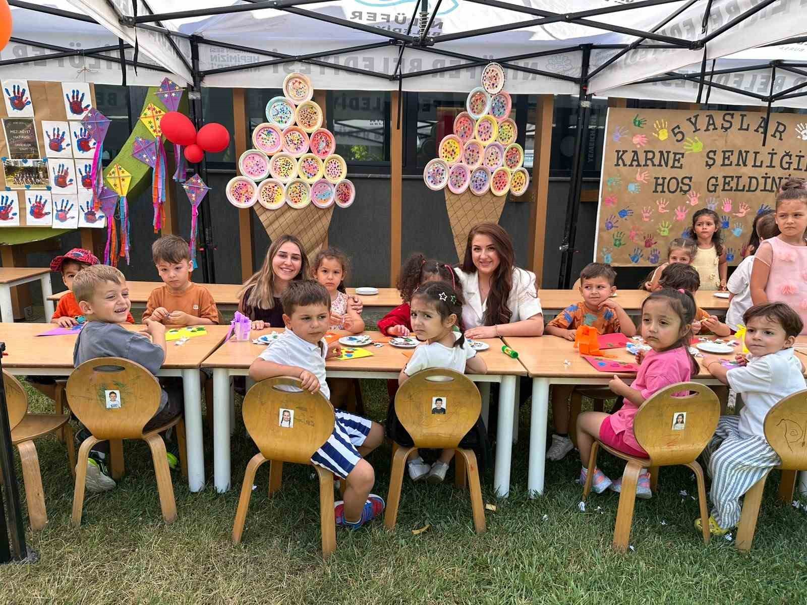 Nilüferli miniklerde karne heyecanı