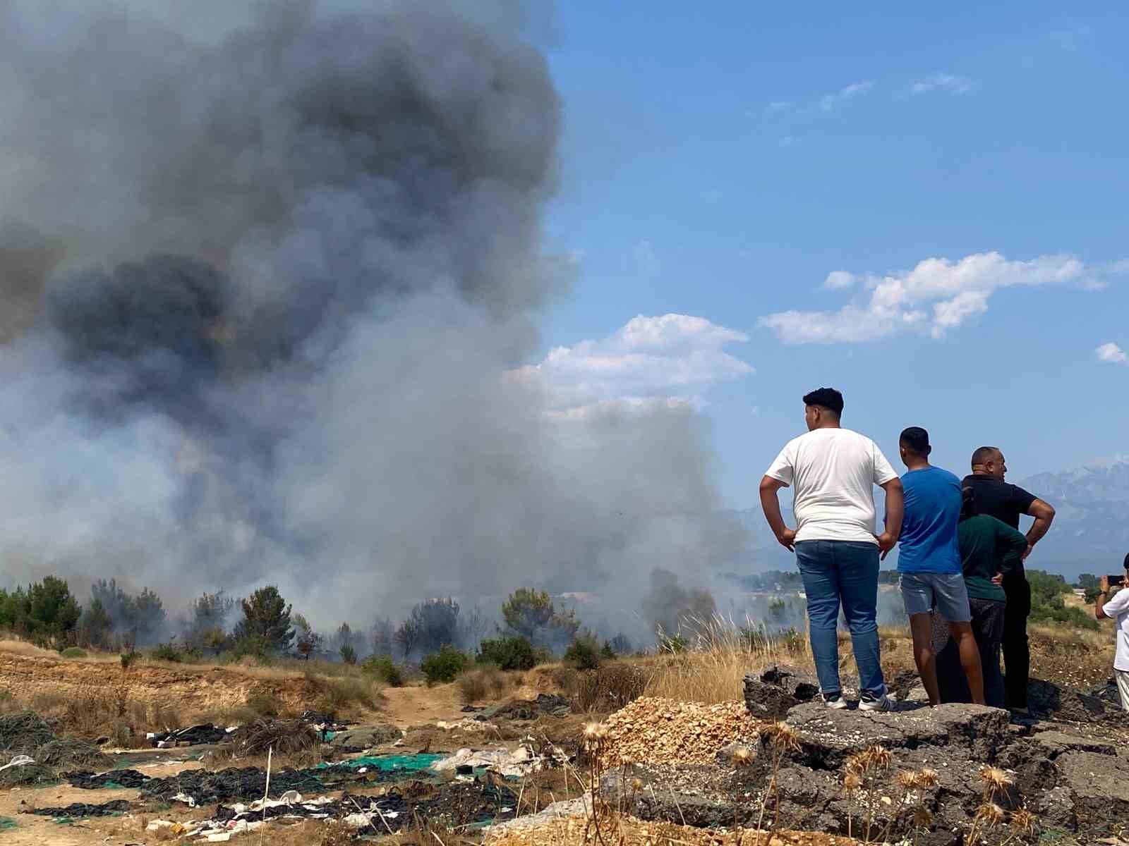 Aksu’daki orman yangını kontrol altına alındı, 10 hektar alan zarar gördü