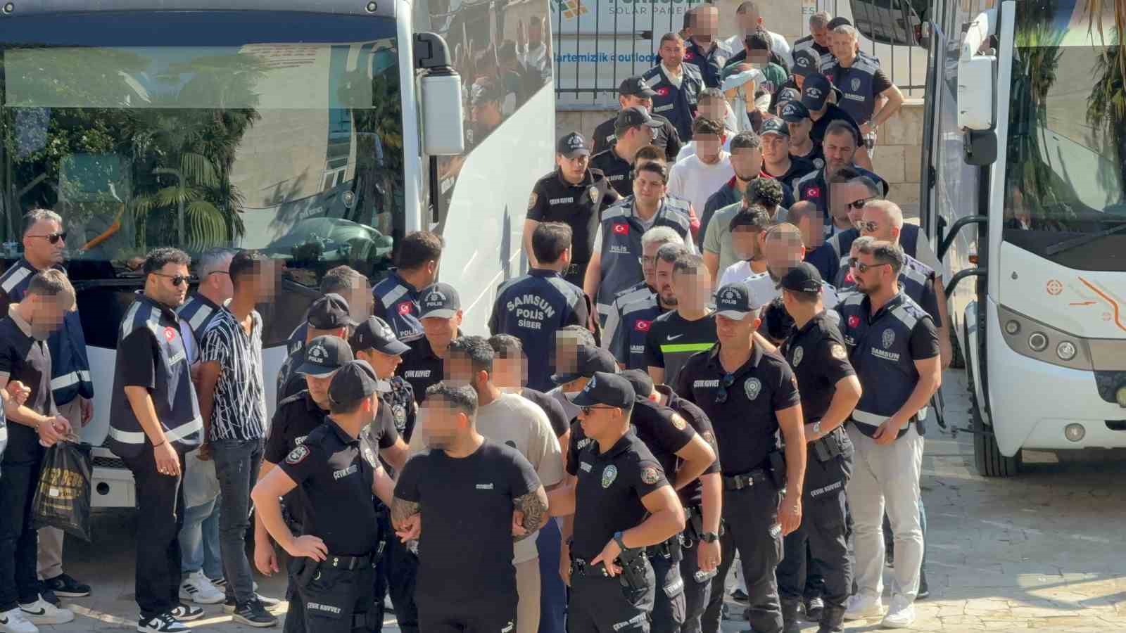 Samsun merkezli 7 ilde yasa dışı operasyonunda tutuklu sayısı 32’ye çıktı