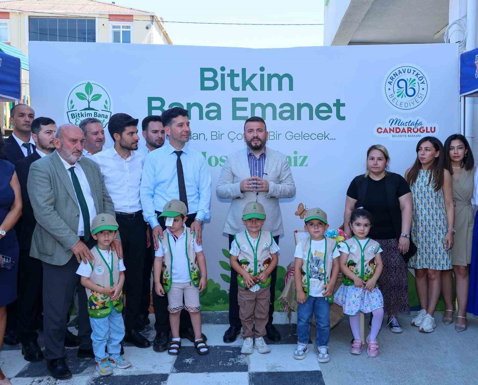 Arnavutköy’de çocukları doğayla buluşturan "Bitkim bana emanet" projesini hayata geçirildi