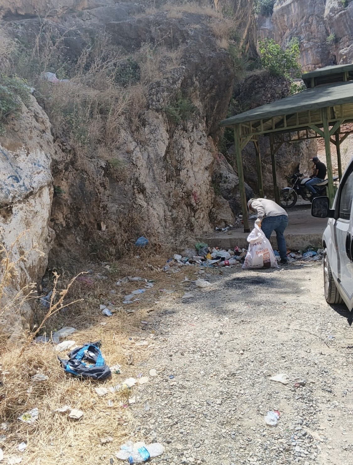 Çermik’te turizm bölgesinde temizlik