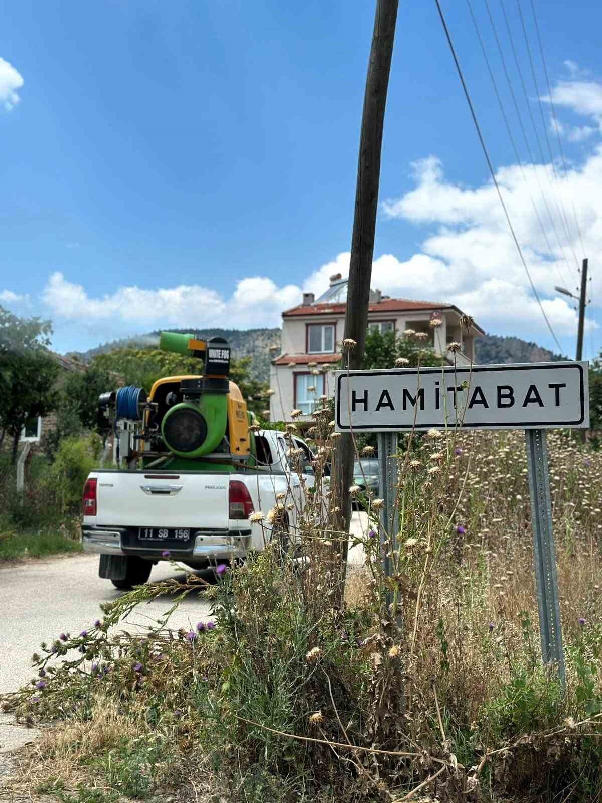 Bilecik’te haşerelere karşı ilaçlama çalışması yapıldı
