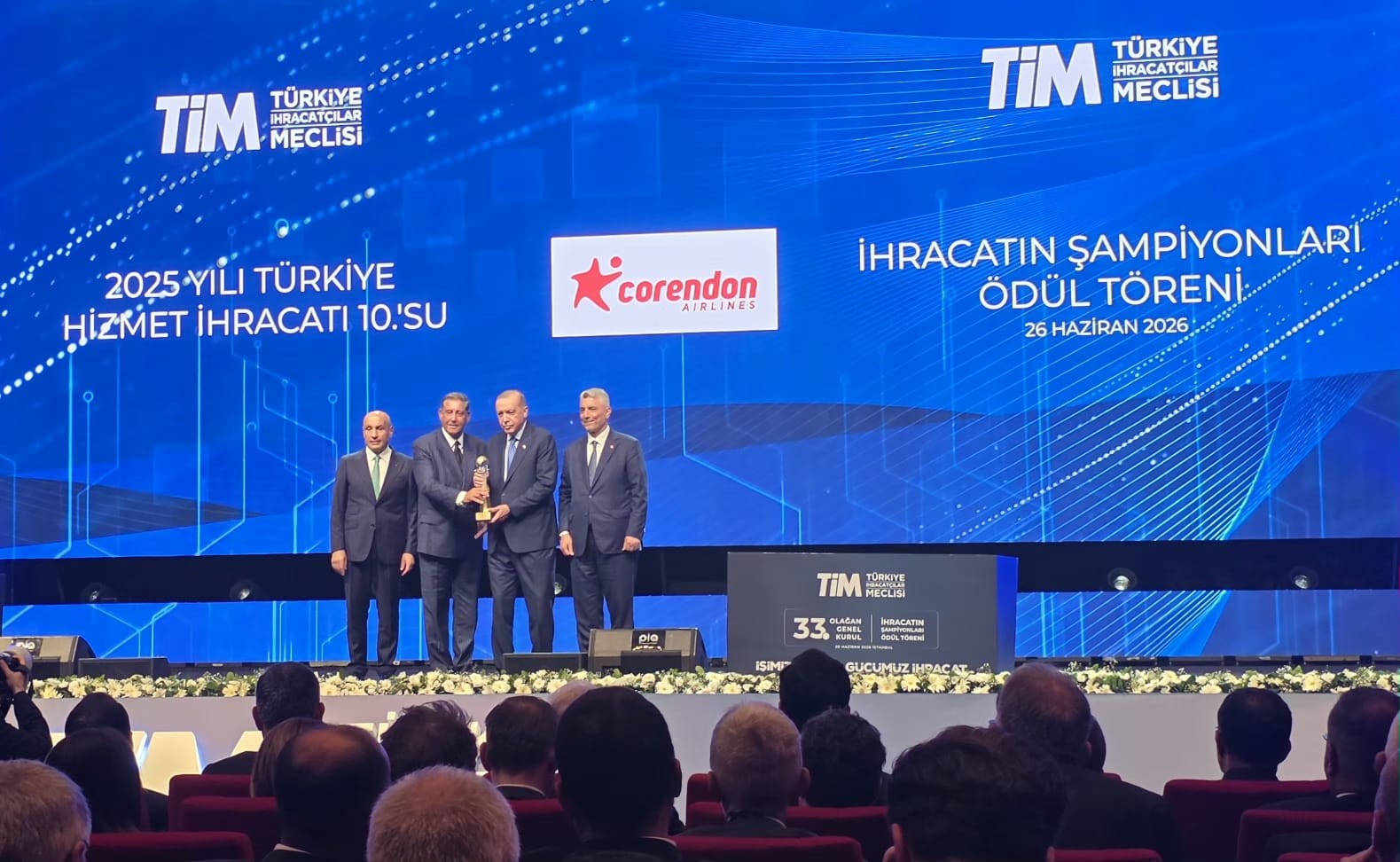 Corendon Airlines, ihracat şampiyonları arasındaki yerini güçlendirdi