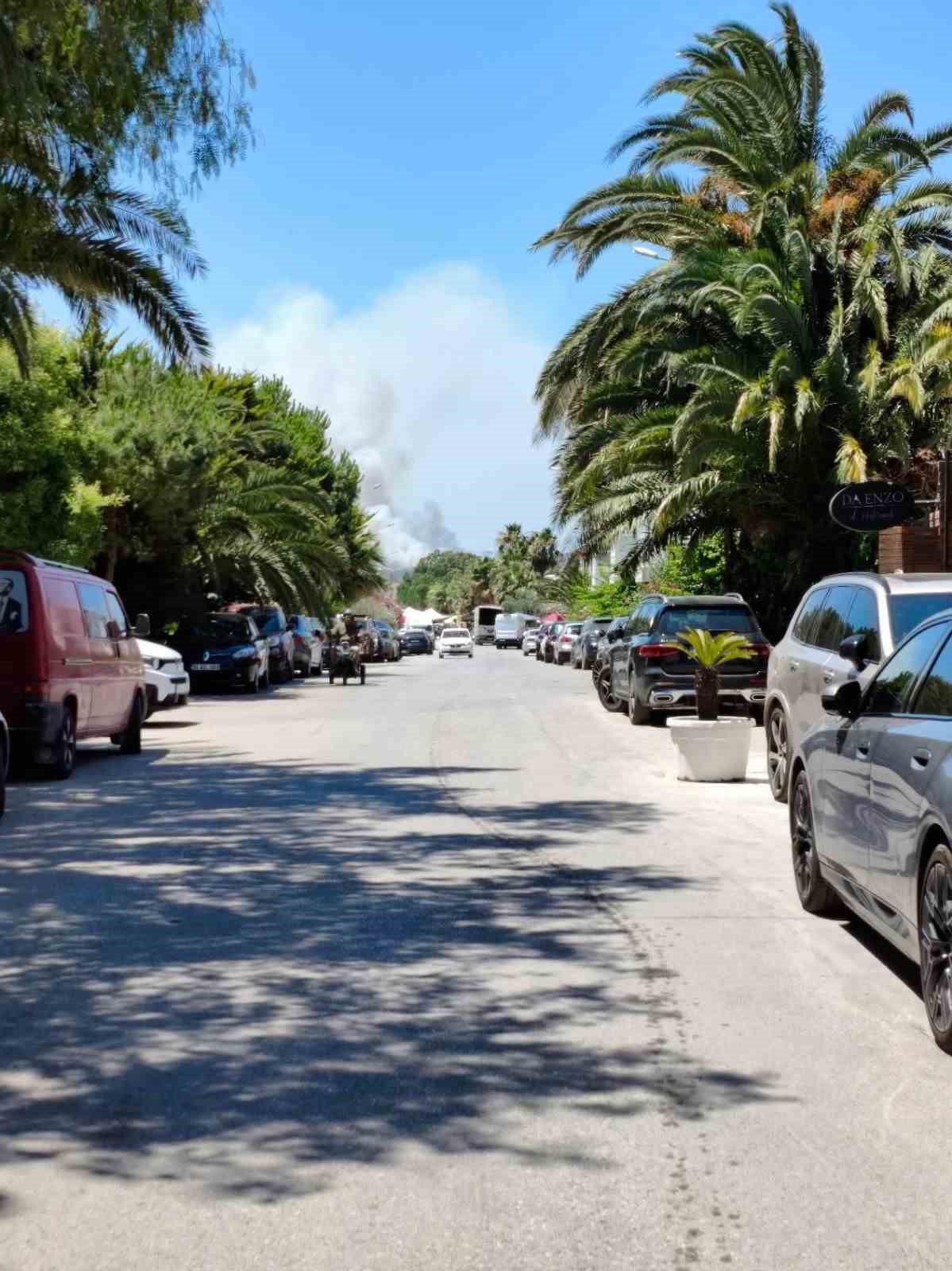 Çeşme’de çöplükte çıkan yangın makilik alana sıçradı