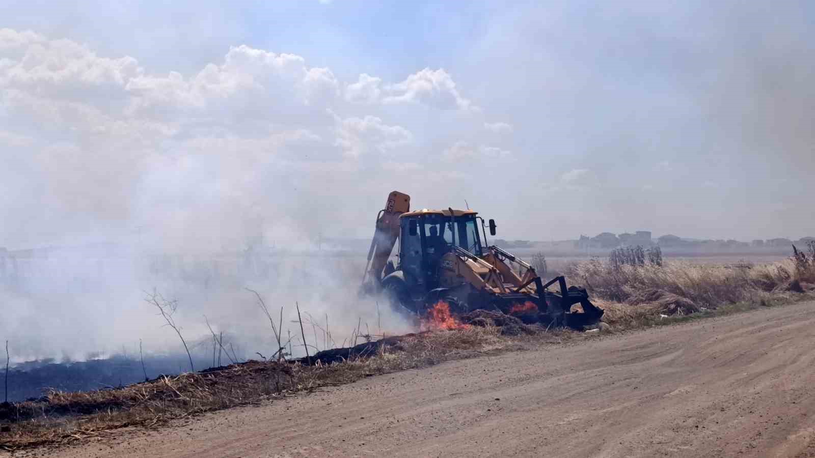 Tekirdağ’da tarım arazisinde iki noktada yangın