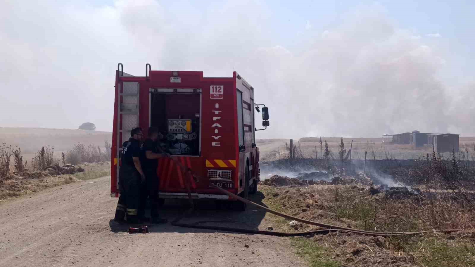 Tekirdağ’da tarım arazisinde iki noktada yangın