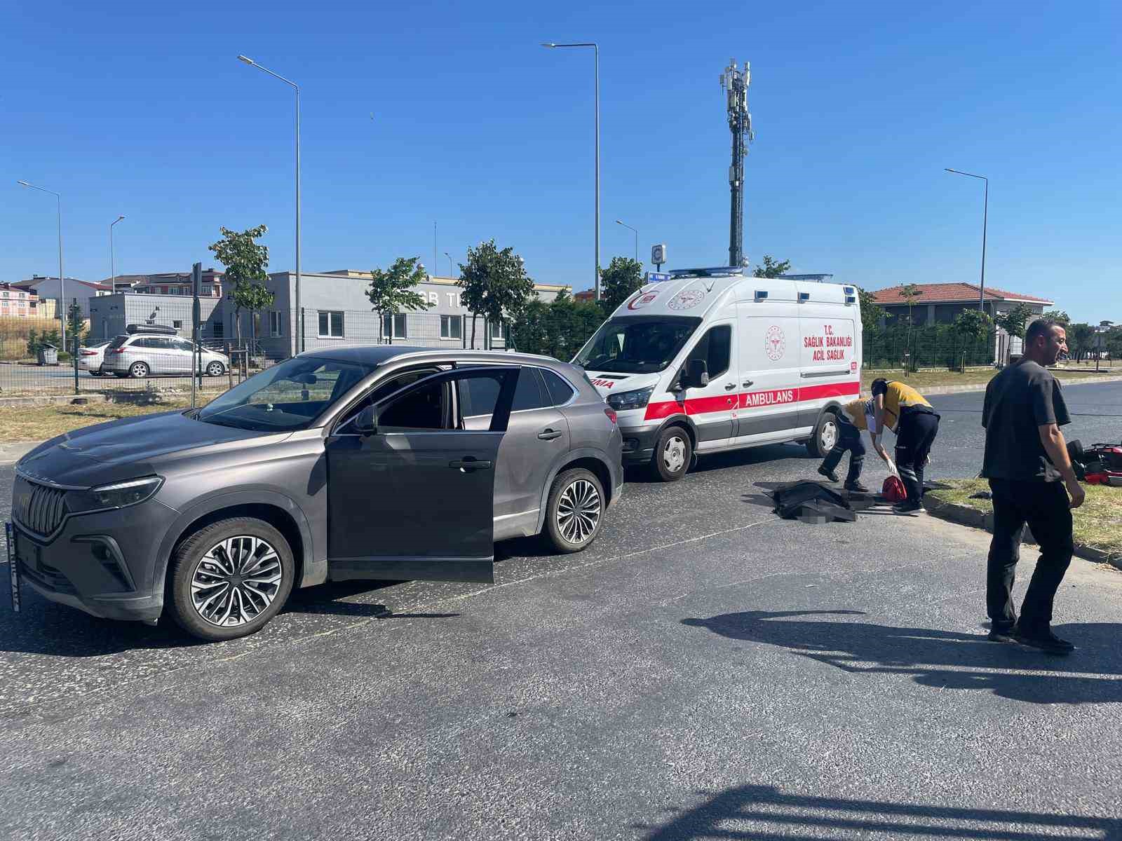 Çerkezköy’de otomobil ile elektrikli motosiklet çarpıştı: 1 ölü