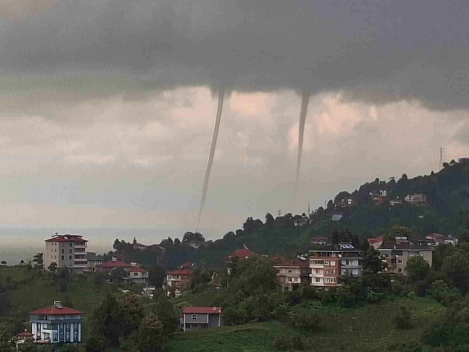 Rize’de denizde hortum