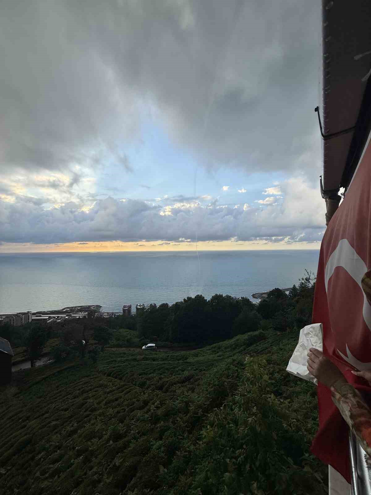 Rize’de denizde hortum
